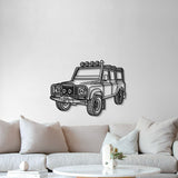 Defender 110 Perspective Metal Car Wall Art - MT0449