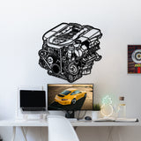 M113 5.4L V8 AMG Metal Engine Block Wall Art - MTEB-0006