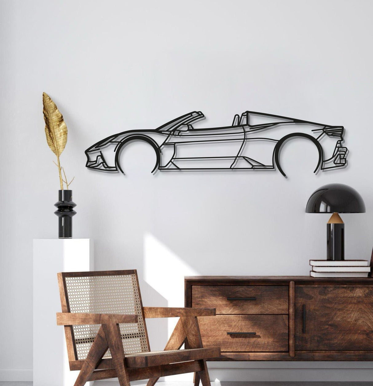 MC20 Cielo Metal Car Wall Art - MT1019