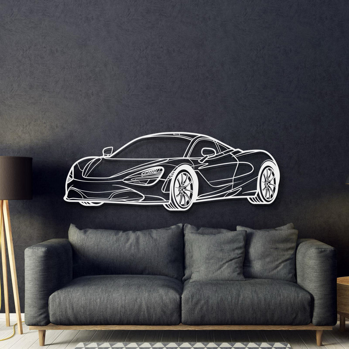 720S Perspective Metal Car Wall Art - MT1129