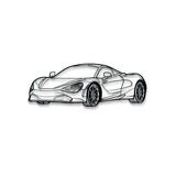 720S Perspective Metal Car Wall Art - MT1129