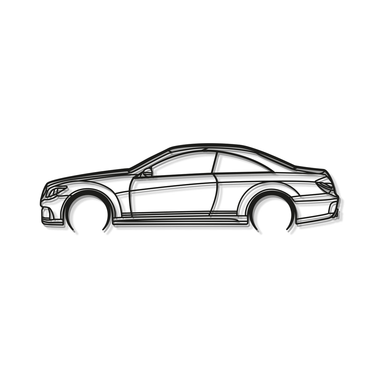 CL 500 Detailed Metal Car Wall Art - MT0903