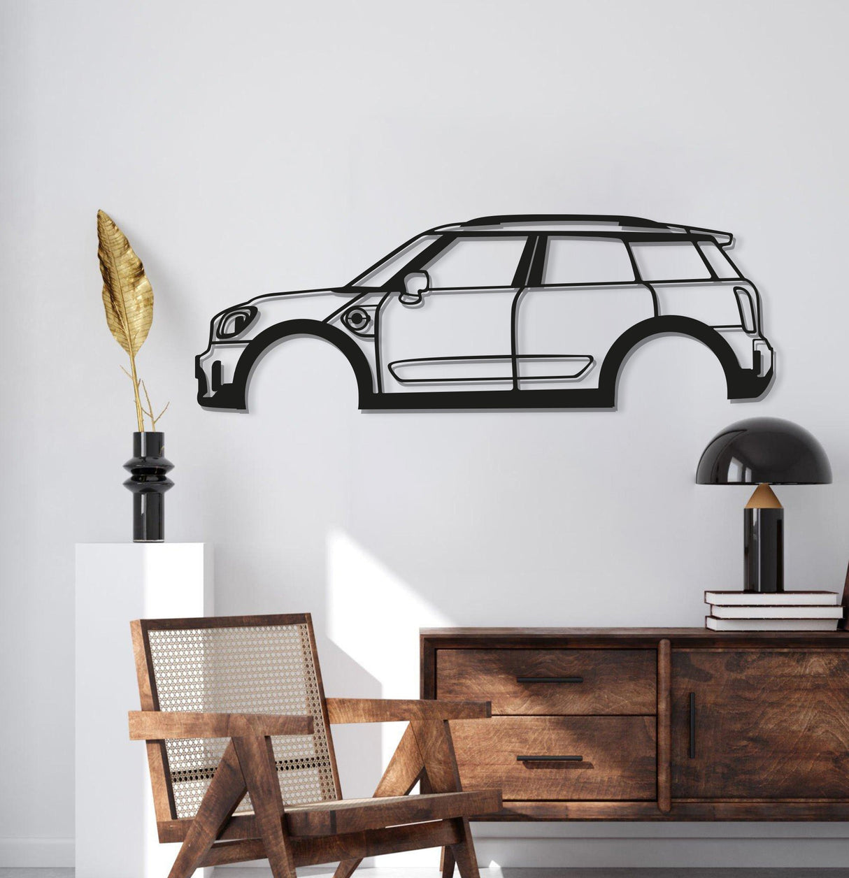 Cooper F60 Countryman Metal Car Wall Art - MT0911