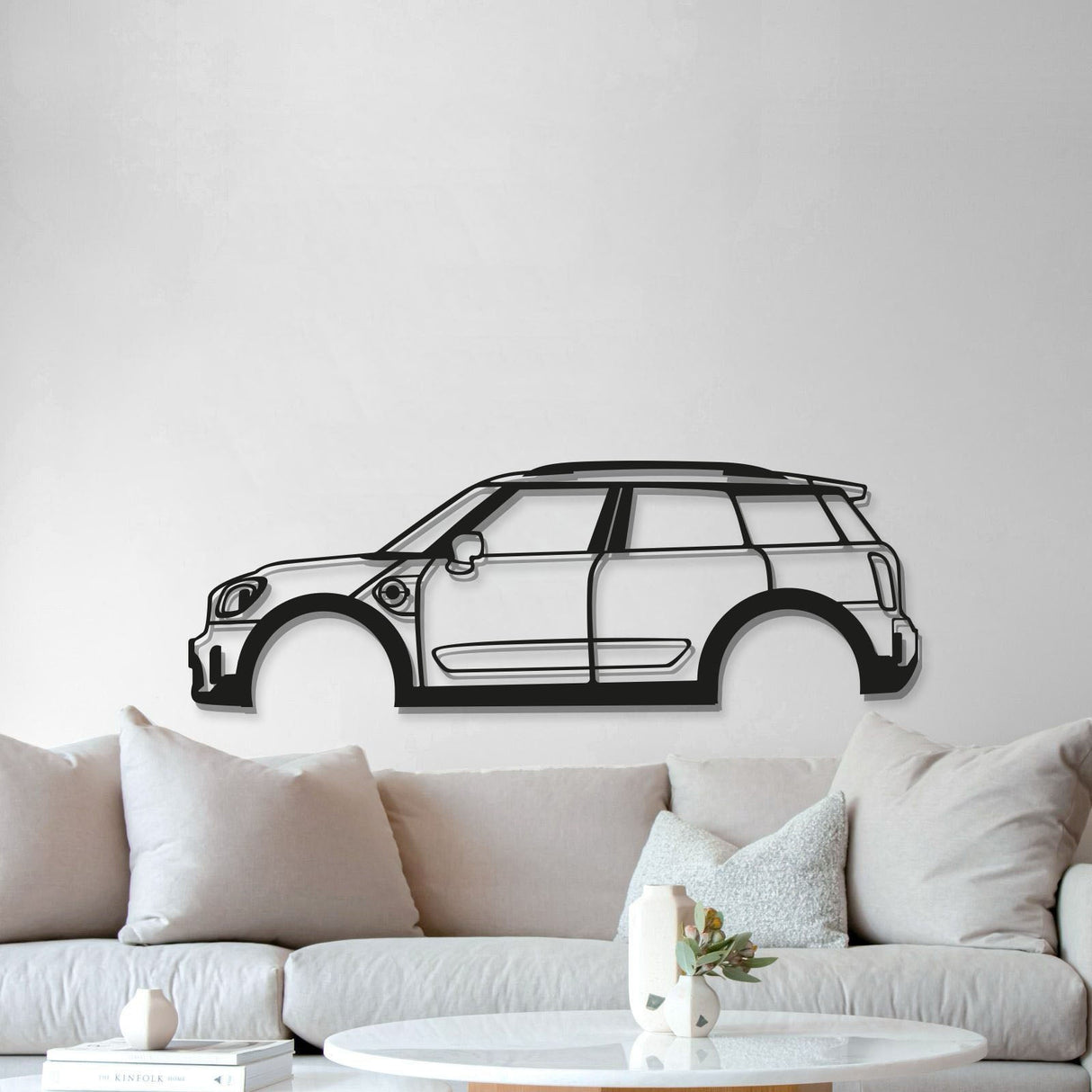 Cooper F60 Countryman Metal Car Wall Art - MT0911