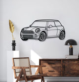 Cooper Perspective Metal Car Wall Art - MT1130