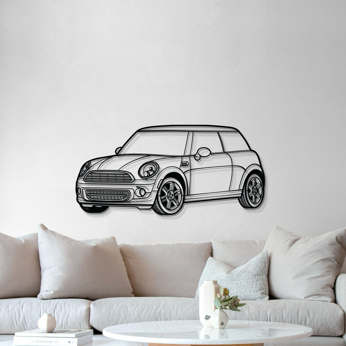 Cooper Perspective Metal Car Wall Art - MT1130