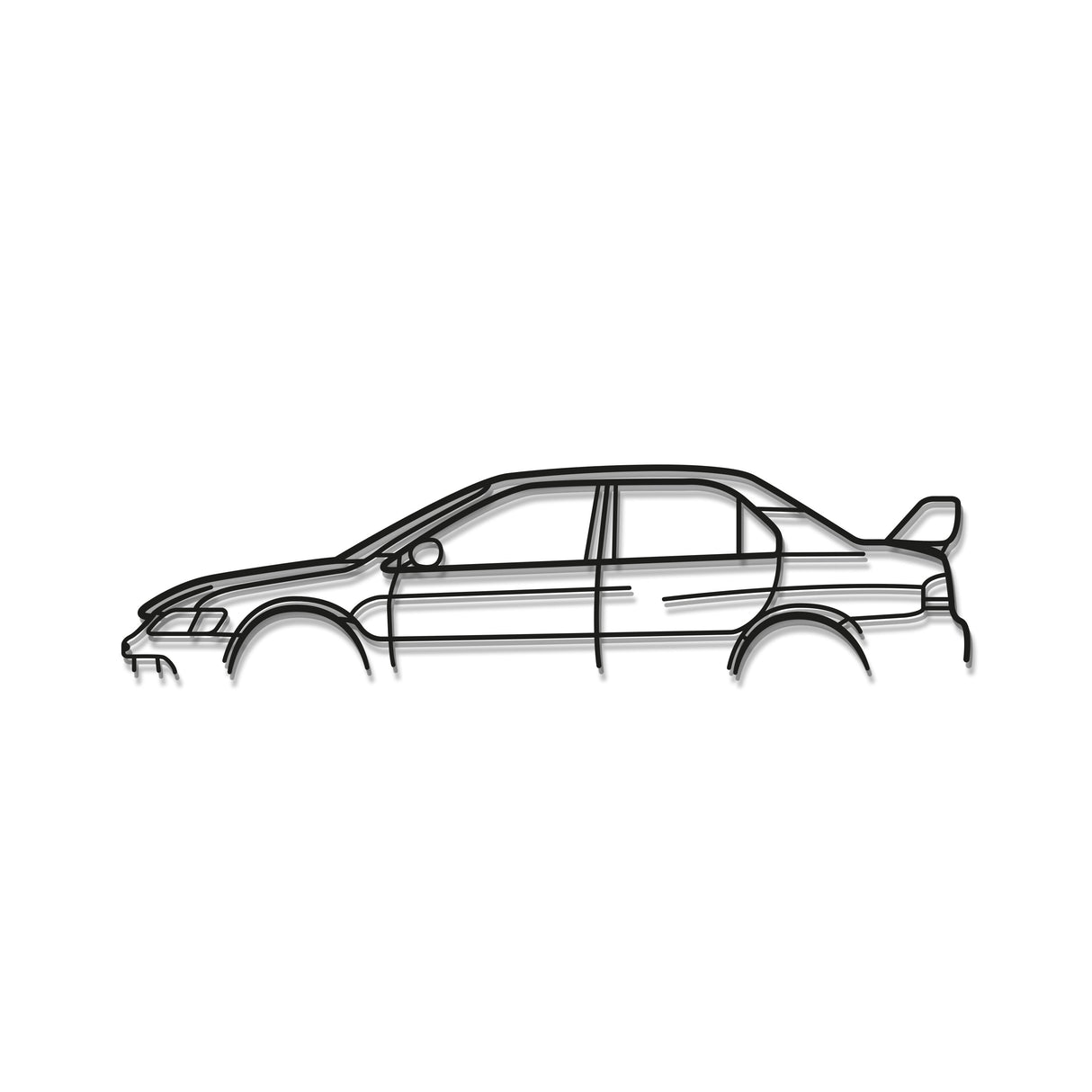 Evo IX Classic Metal Car Wall Art - MT0965