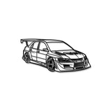 Lancer EVO IX Custom Perspective Metal Car Wall Art - MT1177