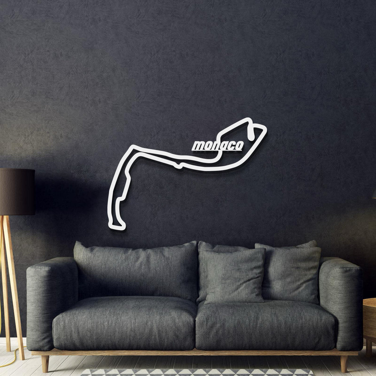 Monaco Formula 1 Metal Circuit Wall Art - MT1052