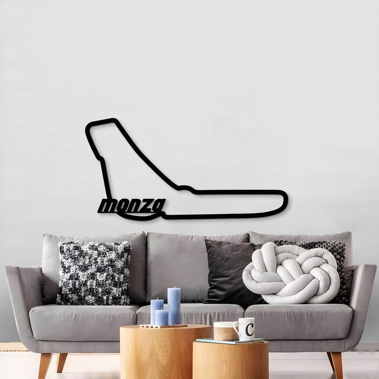 Monza Formula 1 Metal Circuit Wall Art - MT1054