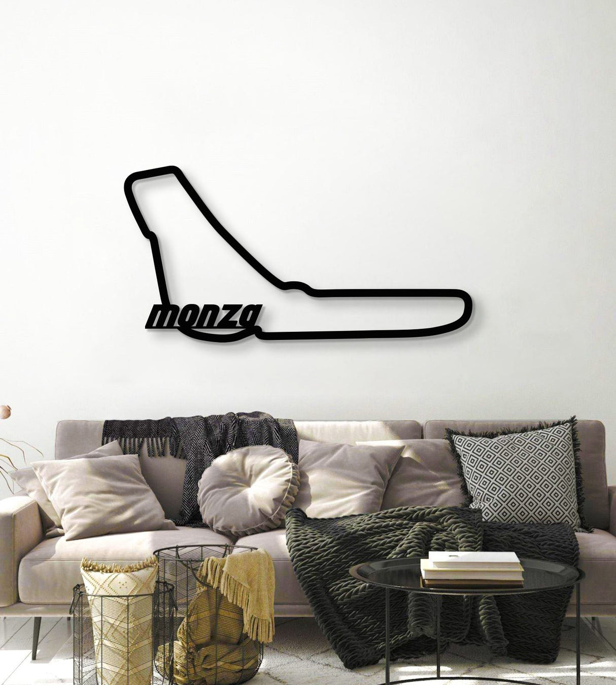 Monza Formula 1 Metal Circuit Wall Art - MT1054