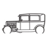 1931 Model A Detailed Metal Car Wall Art - MT0015