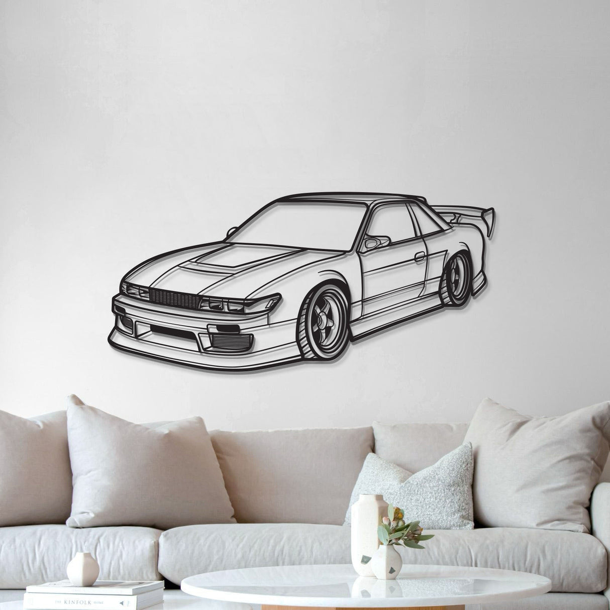 240SX Perspective Metal Car Wall Art - MT1132