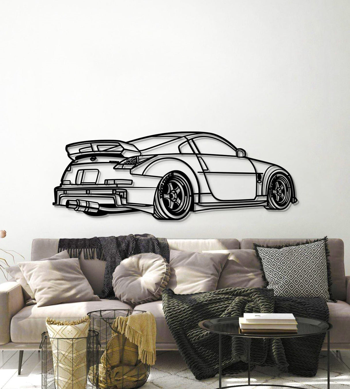 350z Custom Perspective Metal Car Wall Art - MT1178