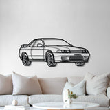 GTR R32 Perspective Metal Car Wall Art - MT0456