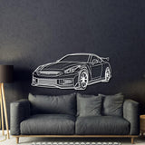 GTR R35 Perspective Metal Car Wall Art - MT0458