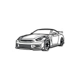 GTR R35 Perspective Metal Car Wall Art - MT0458