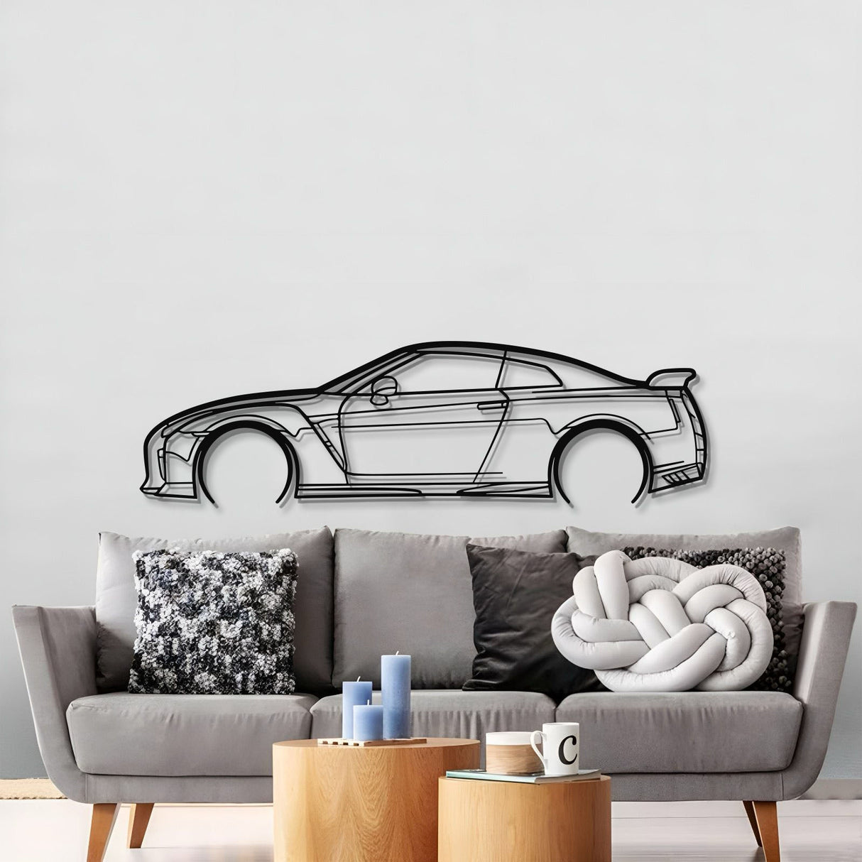 GTR R-35 Detailed Metal Car Wall Art - MT0989