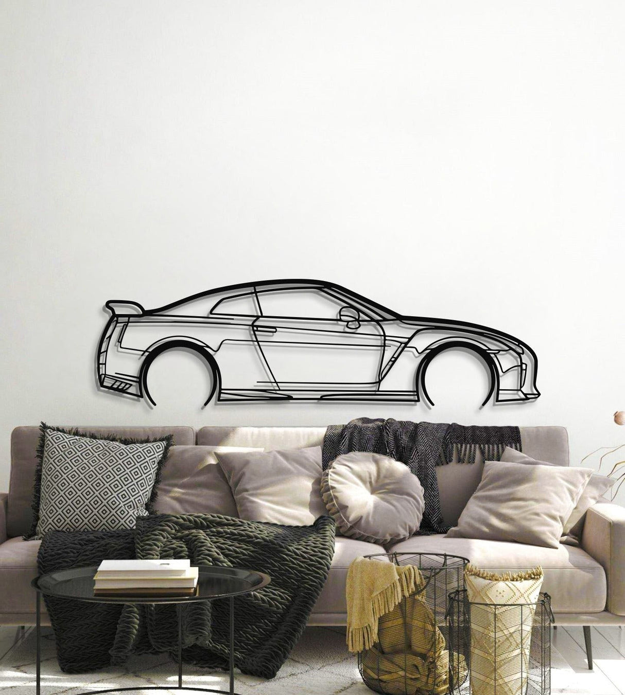 GTR R-35 Detailed Metal Car Wall Art - MT0989