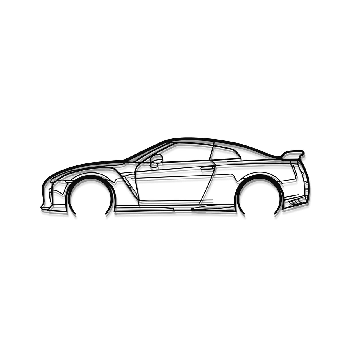 GTR R-35 Detailed Metal Car Wall Art - MT0989