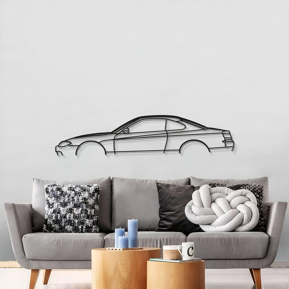 Silvia S15 Classic Metal Car Wall Art - MT1090