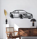 Silvia S15 Perspective Metal Car Wall Art - MT1135