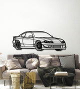 Silvia S15 Perspective Metal Car Wall Art - MT1135