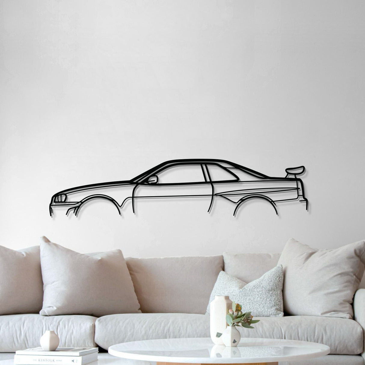 Skyline GT-R R34 Metal Car Wall Art - MT1091