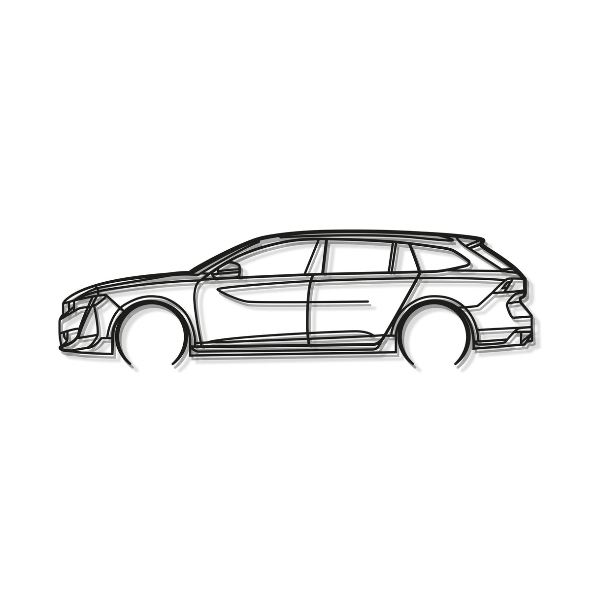 508 II SW PSE Detailed Metal Car Wall Art - MT0837