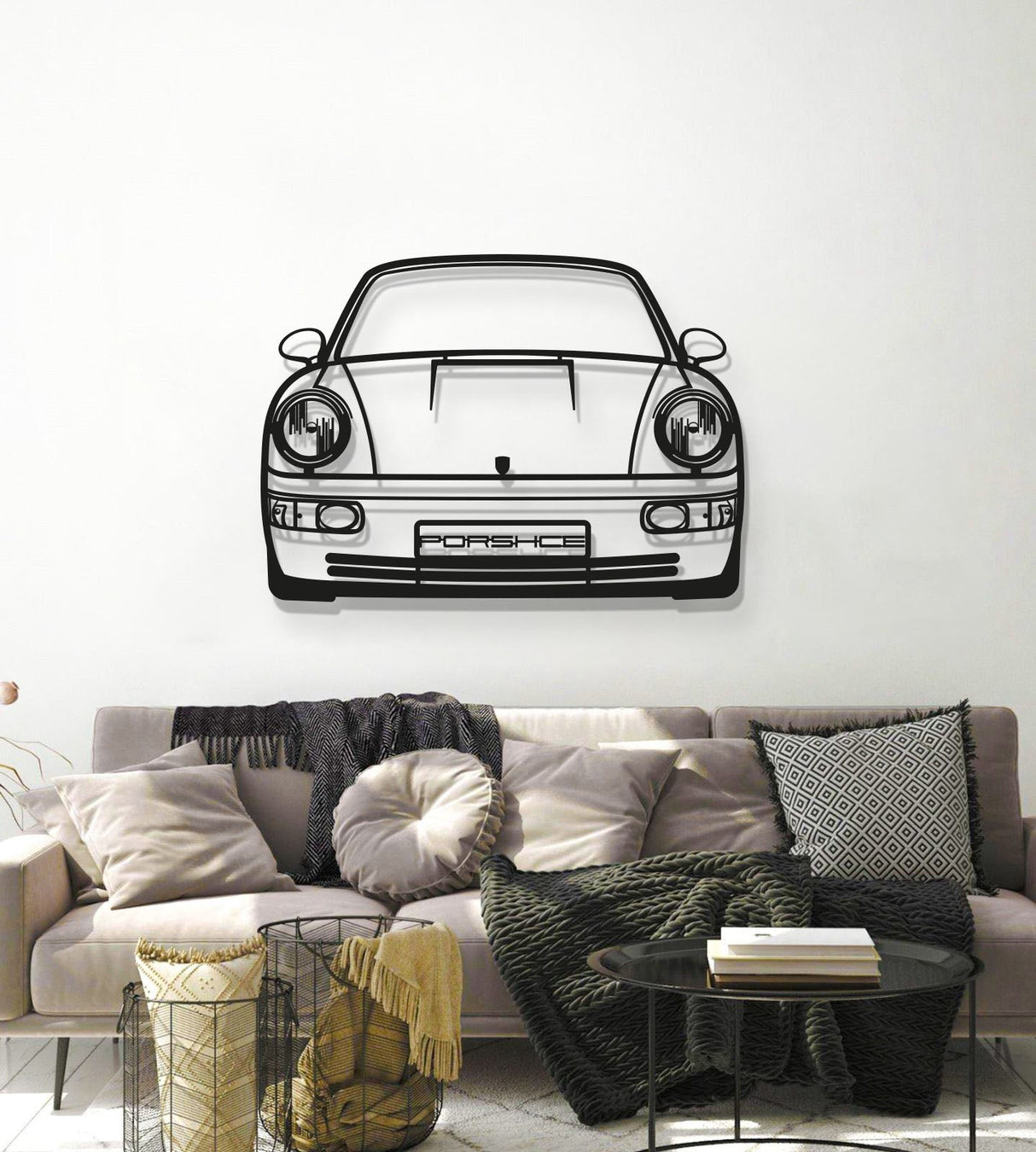 911 964 Front View Metal Car Wall Art - MT1366