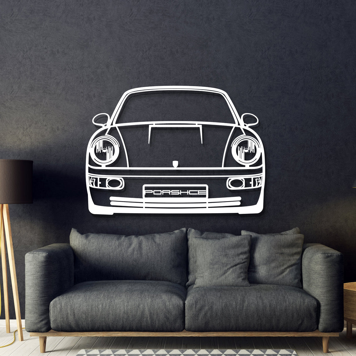 911 964 Front View Metal Car Wall Art - MT1366