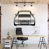 911 964 Back View Metal Car Wall Art - MT1367