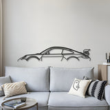 Classic Metal Car Wall Art - MT0846