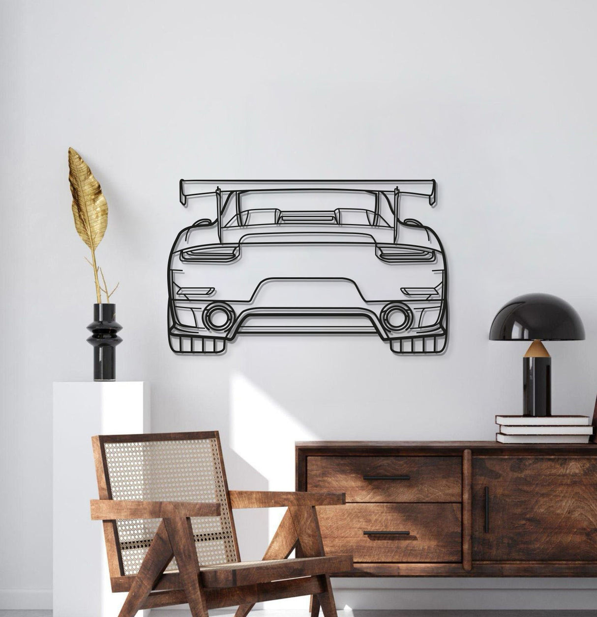 Back Metal Car Wall Art - MT0850