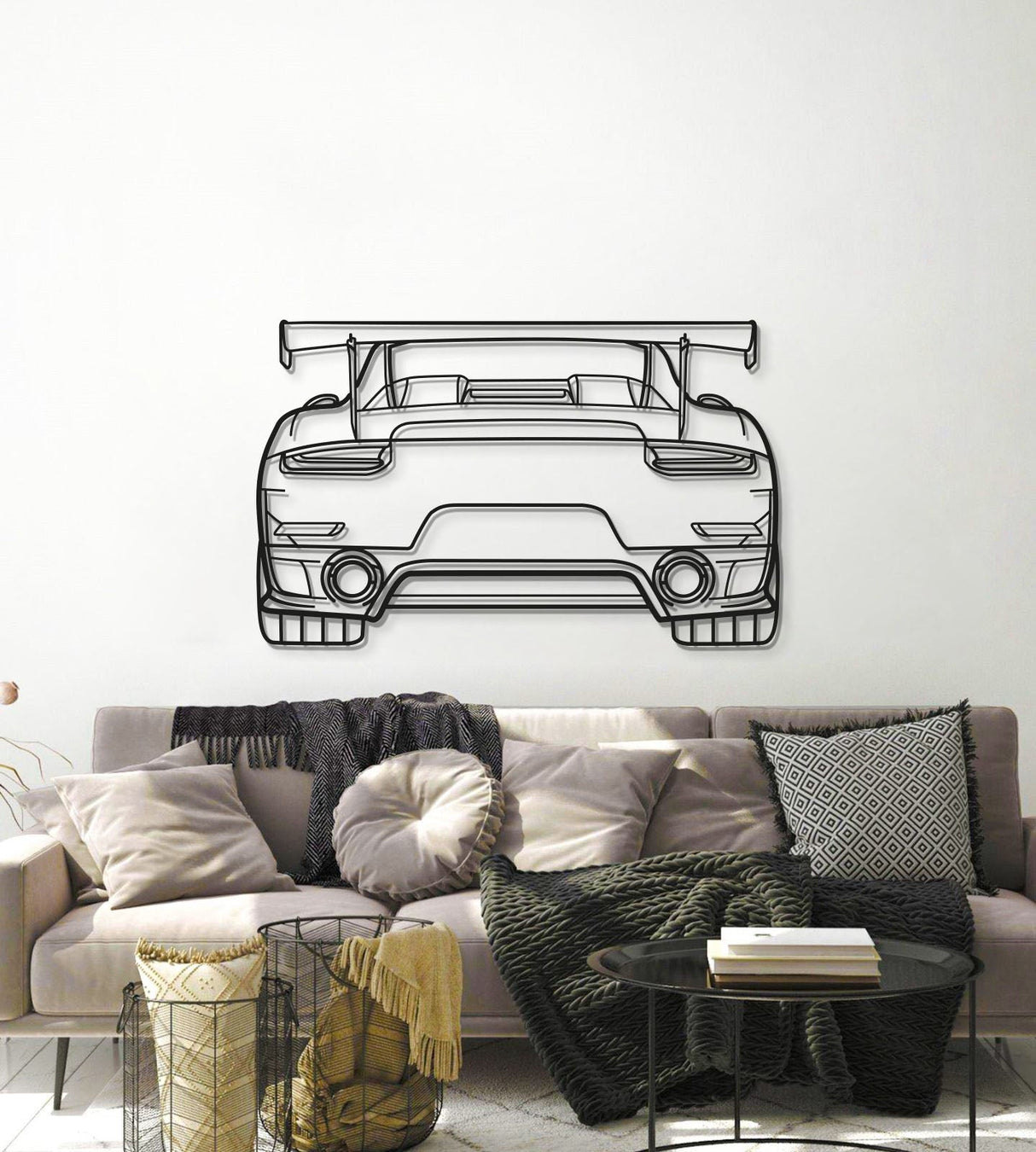 Back Metal Car Wall Art - MT0850