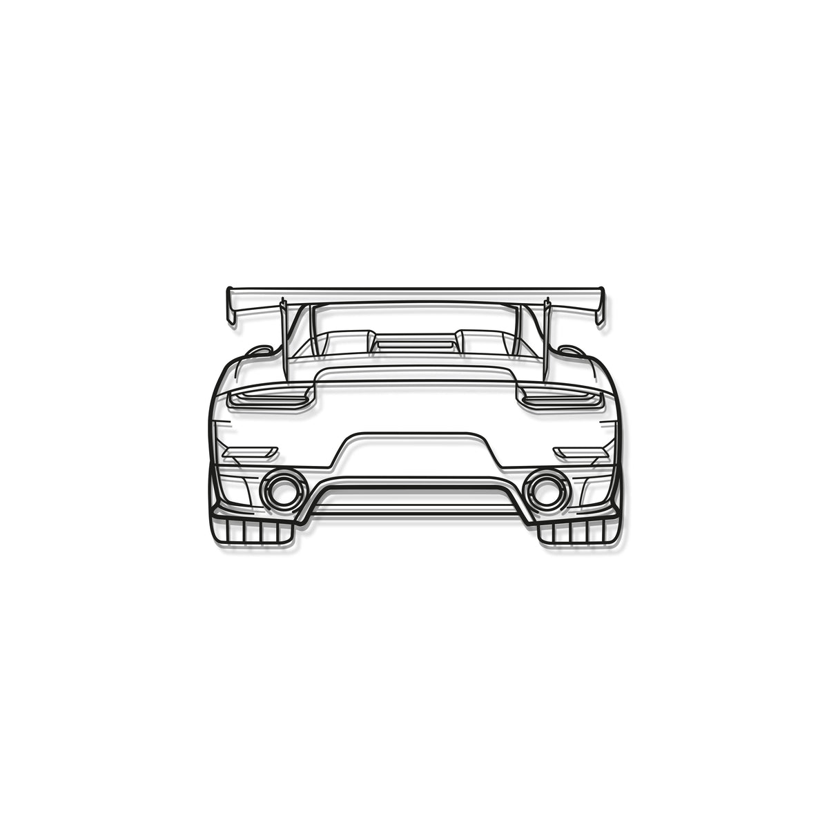 Back Metal Car Wall Art - MT0850