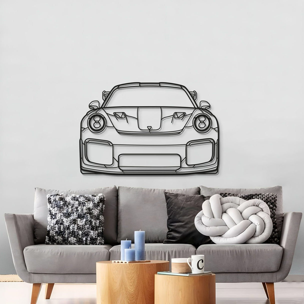 Front Metal Car Wall Art - MT0848