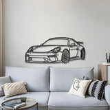 Front Angle Metal Car Wall Art - MT0852