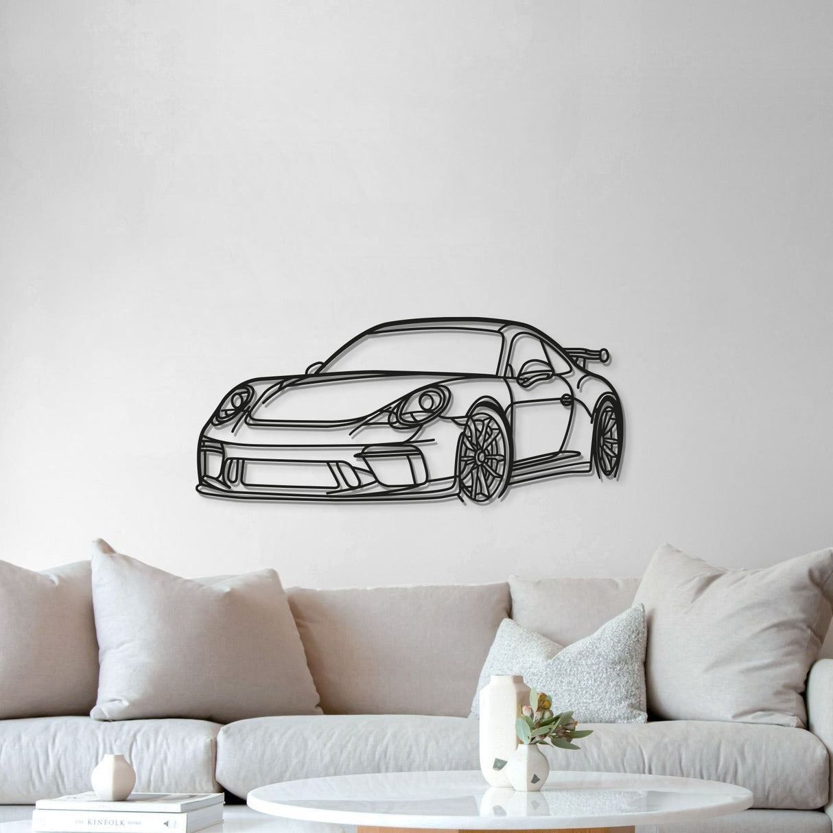 Front Angle Metal Car Wall Art - MT0852