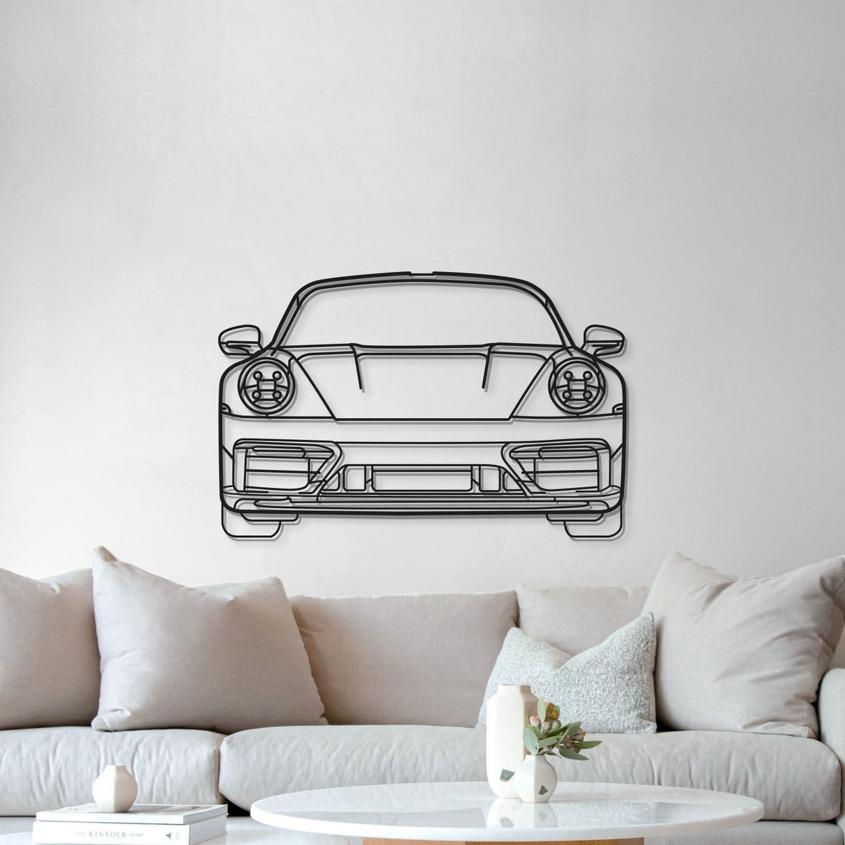 Front View Metal Car Wall Art - MT0865