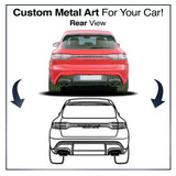 Your Personalized Car Rear View Metal Wall Art - MT1381