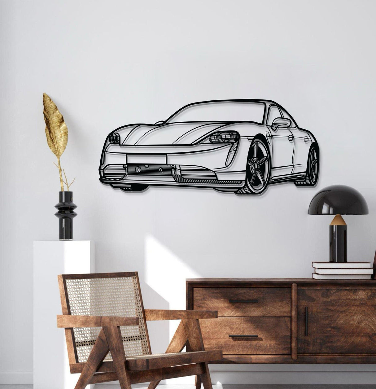 Perspective Metal Car Wall Art - MT1133