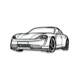 Perspective Metal Car Wall Art - MT1133