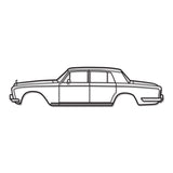 1965 Silver Shadow Metal Car Wall Art - MT0076