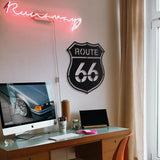 Route 66 Metal Car Culture Wall Art - MT1236