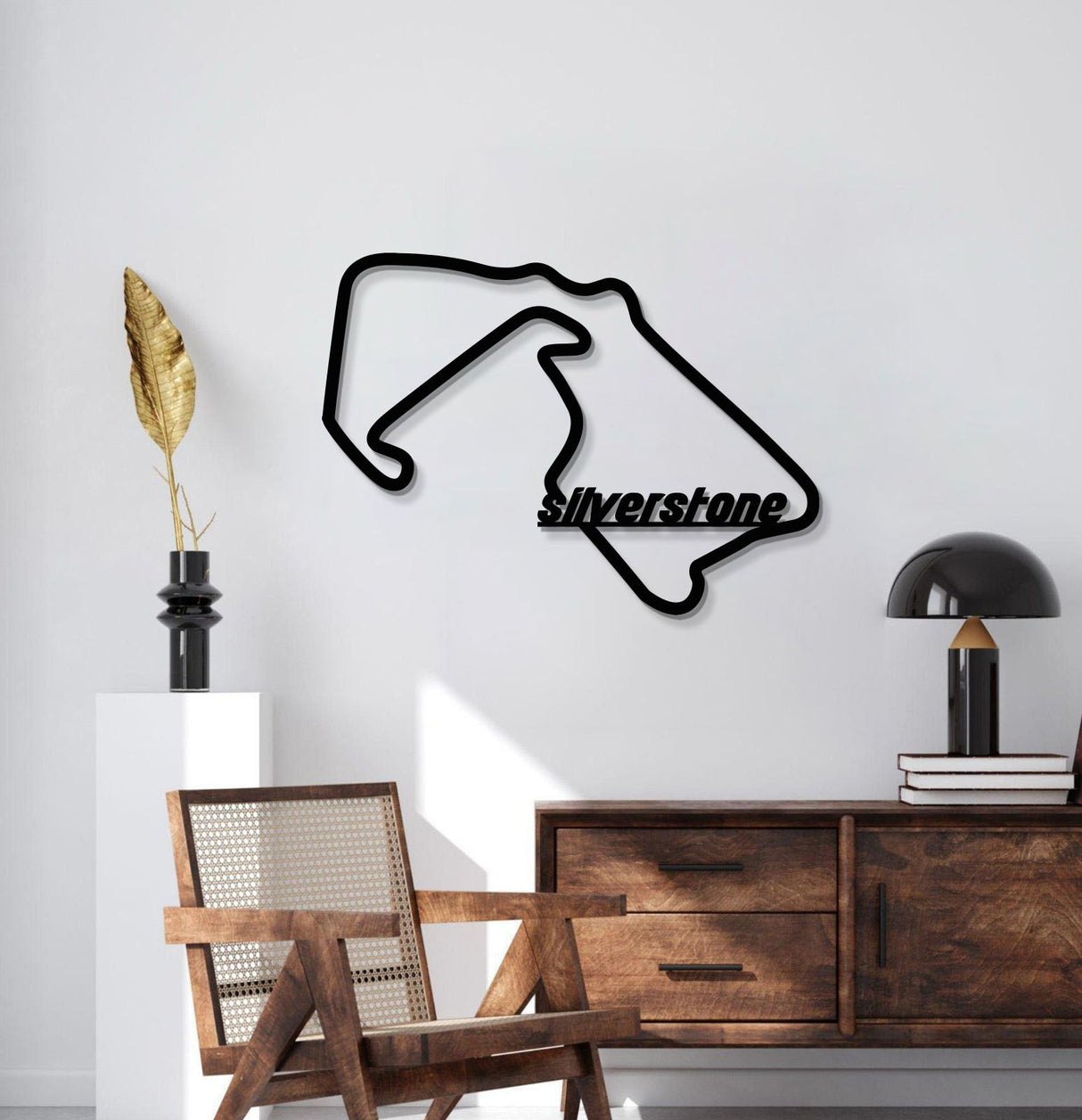 Silverstone Formula 1 Metal Circuit Wall Art - MT1089