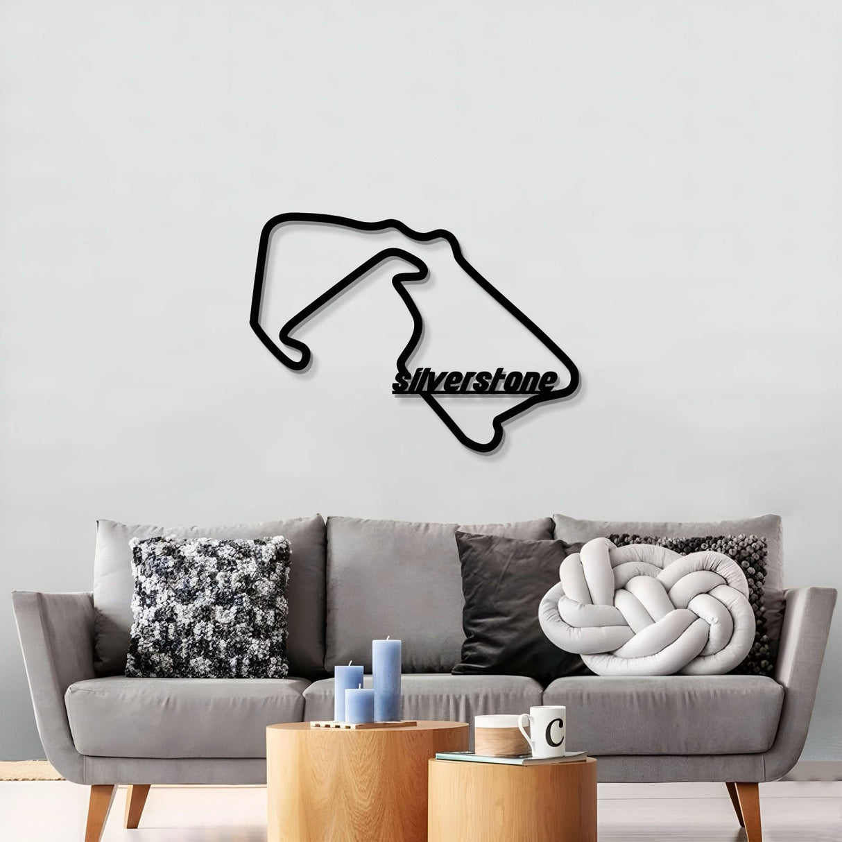 Silverstone Formula 1 Metal Circuit Wall Art - MT1089