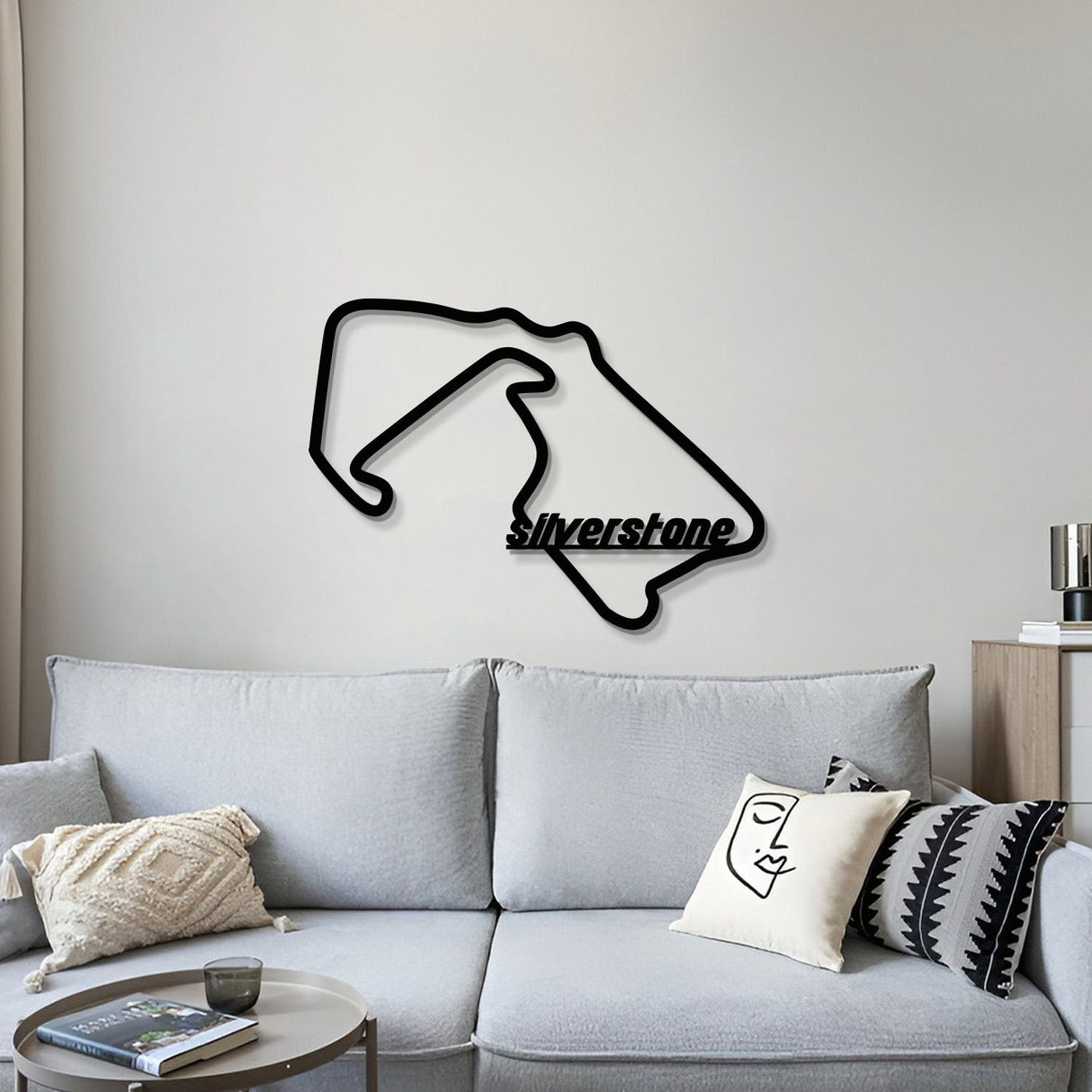 Silverstone Formula 1 Metal Circuit Wall Art - MT1089