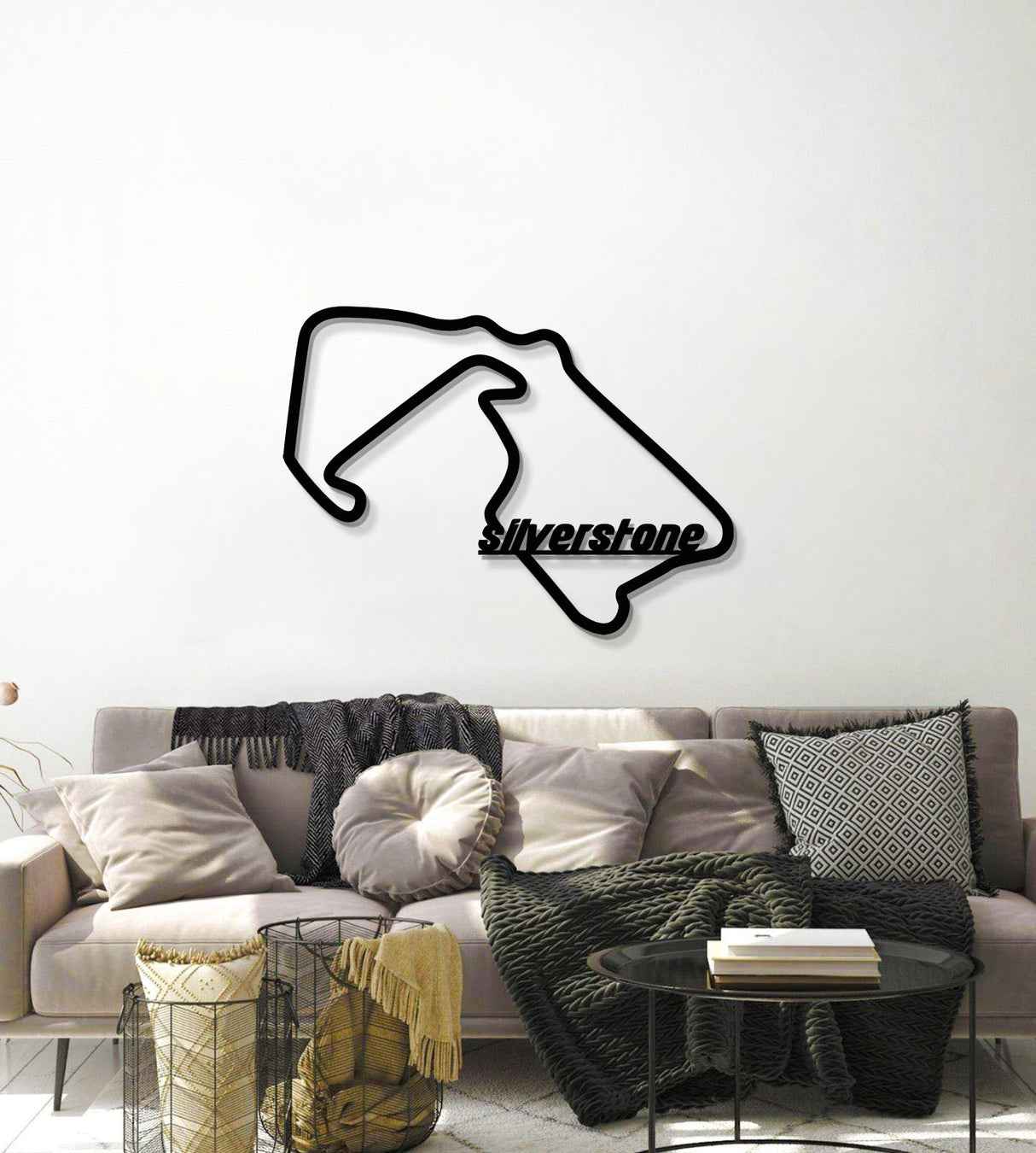 Silverstone Formula 1 Metal Circuit Wall Art - MT1089