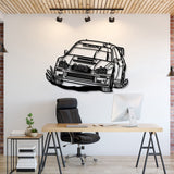 Impreza WRX STI Blobeye WRC Perspective Metal Car Wall Art - MT1190